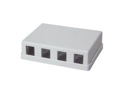 TOE Keystone Surface Mount Box 4 ports UTP LogiLink