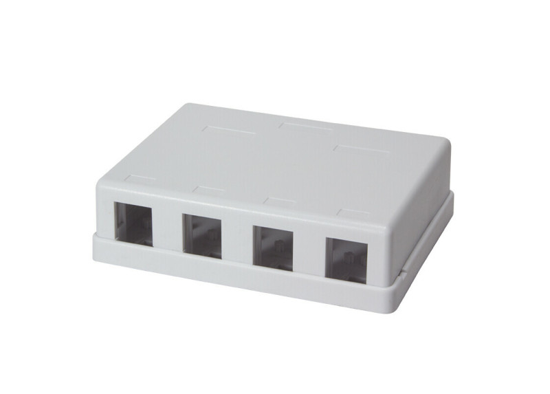 TOE Keystone Surface Mount Box 4 ports UTP LogiLink