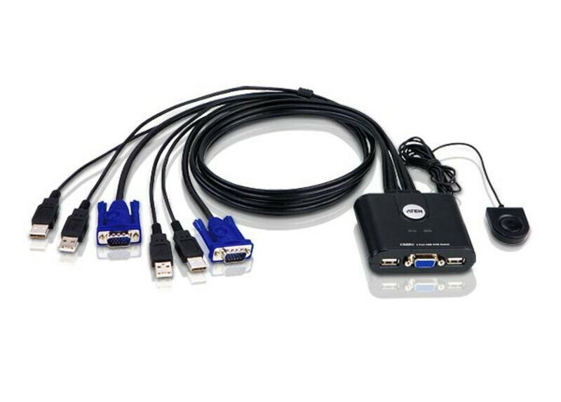 KVM Switch Aten CS22U Mon/Keyb/Mous 2xUSB