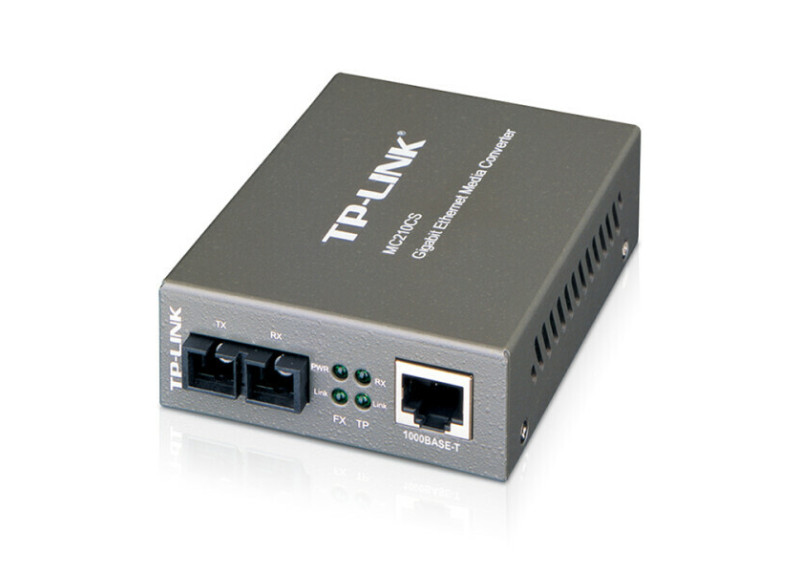 TP-LINK MC210CS netwerk media converter 1000 Mbit/s 1310 nm Single-mode Zwart