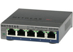 Netgear ProSAFE Managed Plus Switch - GS105E - 5 Gigabit Ethernet poorten