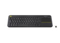 BE KB Logitech K400 Touch Plus Zwart draadloos Retail