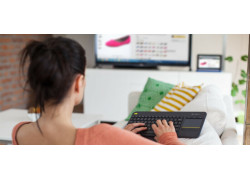 BE KB Logitech K400 Touch Plus Zwart draadloos Retail