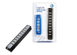 LogiLink 10 Port, USB-A 2.0 actief