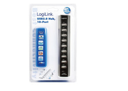 LogiLink 10 Port, USB-A 2.0 actief