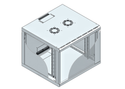 Wandkast 15U 600x 560mm 0 Watt Zwart LogiLink