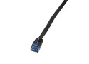 RJ45 5.00m Zwart Cat5e U/UTP Flat LogiLink