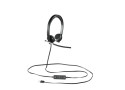 Logitech H650E Headset Hoofdband Zwart, Zilver