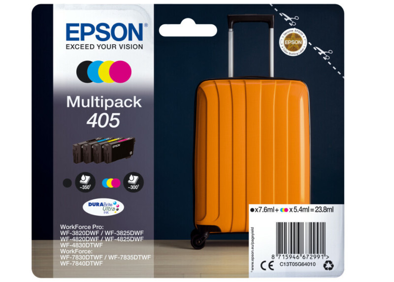 Epson 405 Multipack Z/C/M/G 23,8ml (Origineel) suitcase