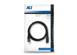 ACT AC7412 USB-kabel 2 m USB 3.2 Gen 1 (3.1 Gen 1) USB C Zwart