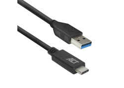 ACT AC7416 USB-kabel 1 m USB 3.2 Gen 1 (3.1 Gen 1) USB C USB A Zwart