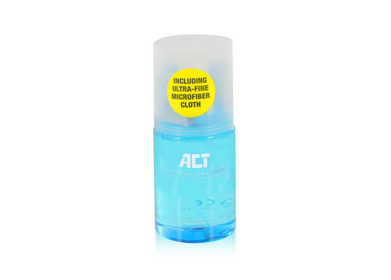 ACT AC9516 computerreinigingskit LCD/LED/Plasma, LCD/TFT/Plasma, Beeldschermen/Plastik Spray voor apparatuurreiniging 200 ml