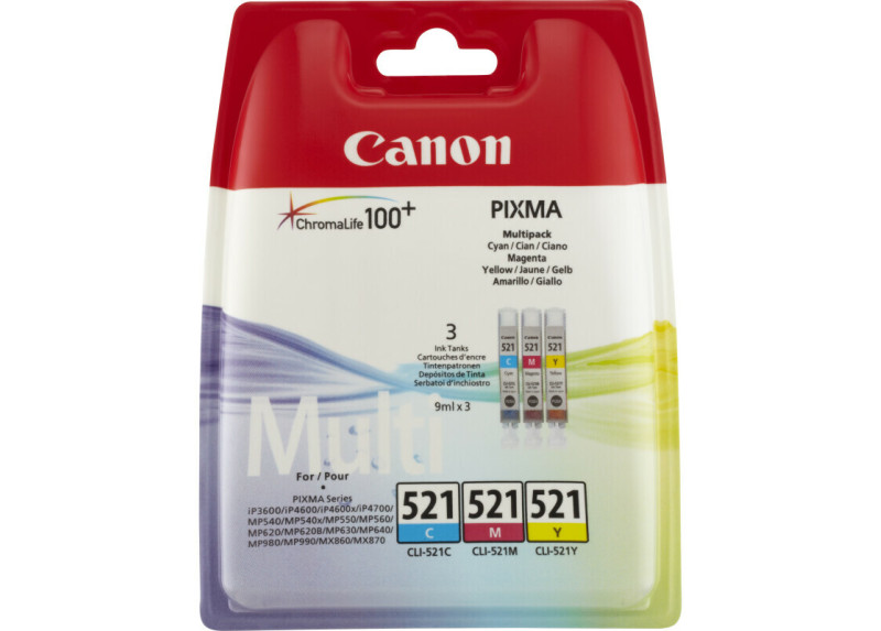 Canon (C) CLI-521 Multipack 27,0ml (Origineel)