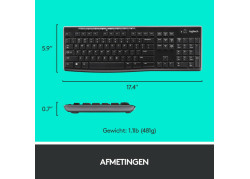 DE DT Logitech MK270 Zwart draadloos Retail