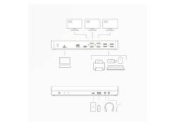 ACT AC7048 notebook dock & poortreplicator Bedraad USB 3.2 Gen 1 (3.1 Gen 1) Type-C Zwart