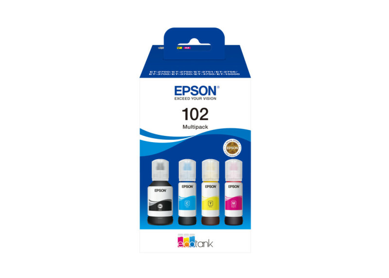 Epson 102 EcoTank Inktfles Multipack 337,0ml (Origineel)