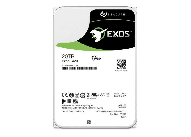 20,0TB Seagate Exos X20 Enterprise 256MB/7200rpm