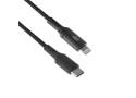 ACT AC3095 Lightning-kabel 1 m Zwart