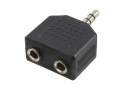 Adapter 3,5 mini jack 1x <--> 2x 3,5 mini jack LogiLink