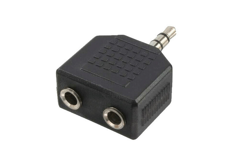 Adapter 3,5 mini jack 1x <--> 2x 3,5 mini jack LogiLink