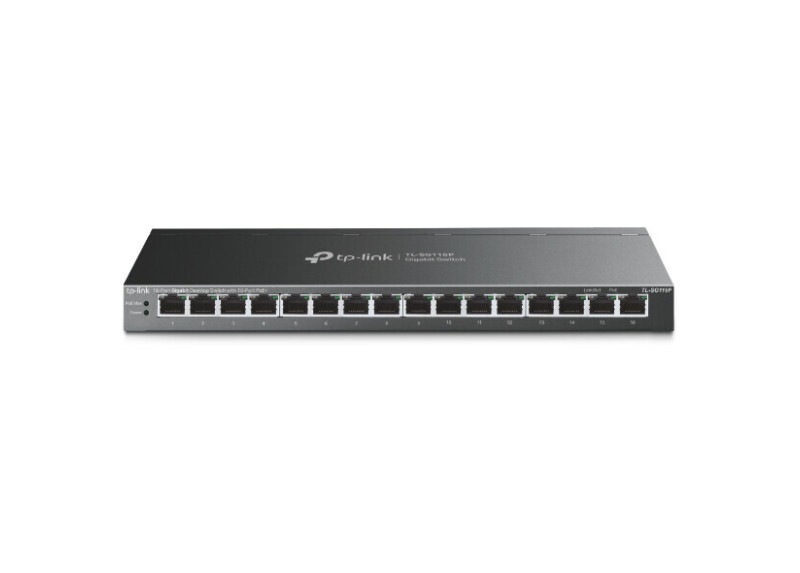 TP-Link 16Port PoE+ 1Gb Metalen behuizing