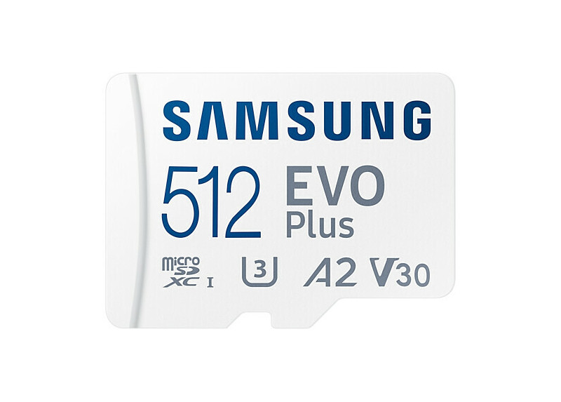 SDXC Card Micro 512GB Samsung UHS-I U3 EVO Plus