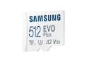 SDXC Card Micro 512GB Samsung UHS-I U3 EVO Plus