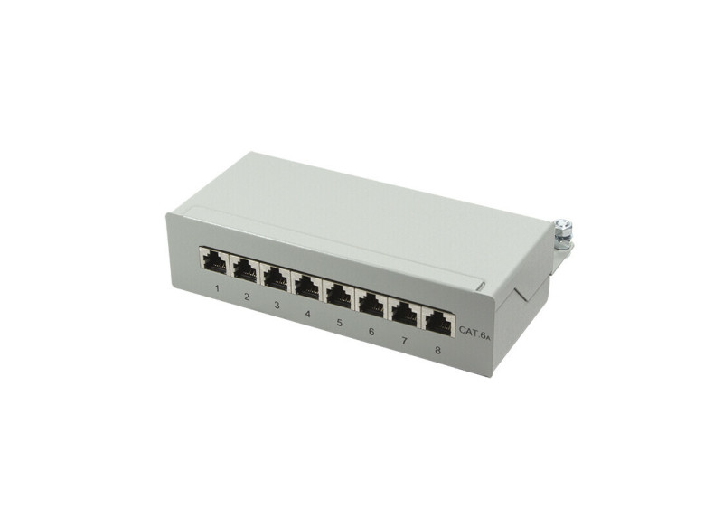 TOE Patch Panel Desktop 8-port CAT6a STP LogiLink