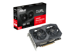 ASUS Dual -RX7600-O8G-V2 AMD Radeon RX 7600 8 GB GDDR6