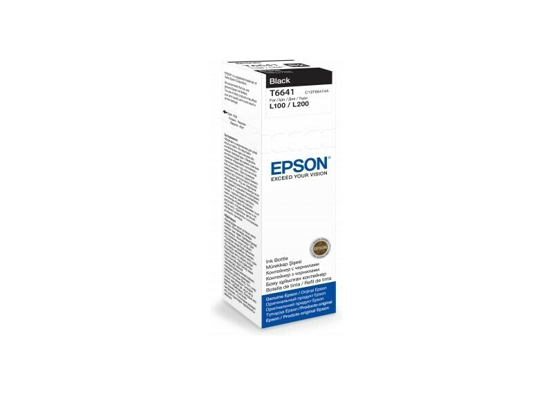 Epson T6641 EcoTank Inktfles Zwart 70,0ml (Origineel)