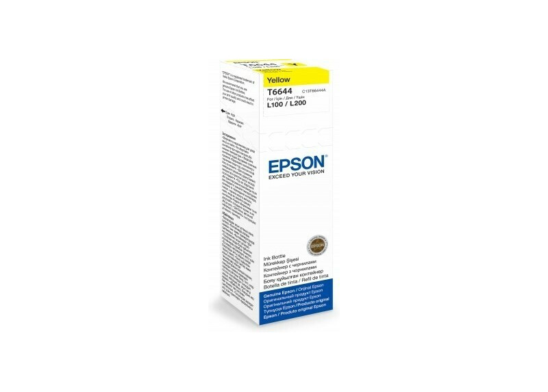 Epson T6644 EcoTank Inktfles Geel 70,0ml (Origineel)