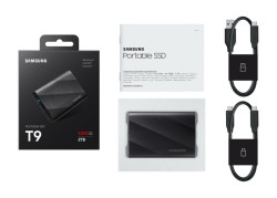 2TB Samsung T9 NVMe/Zwart/USB-C/2000/1950