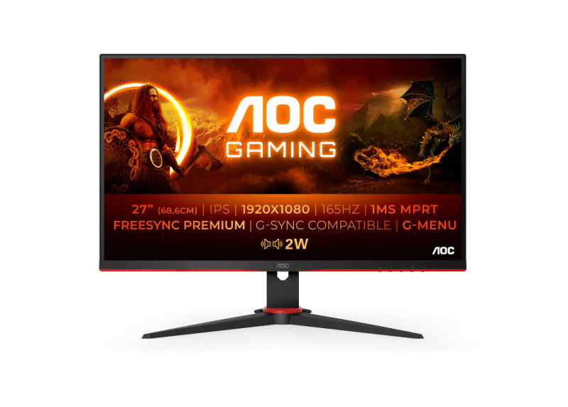 27" AOC GAMING 27G2SPAE/BK FHD/DP/2xHDMI/VGA/165Hz/IPS