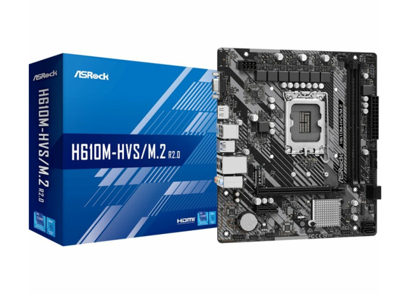 Asrock H610M-HVS/M.2 R2.0 Intel H610 LGA 1700 micro ATX