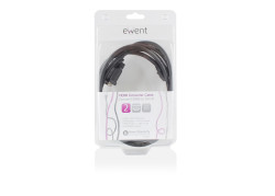 Ewent 2 meter, HDMI naar DVI-D verloopkabel, 1x HDMI A male, 1x DVI-D single link male 18+1