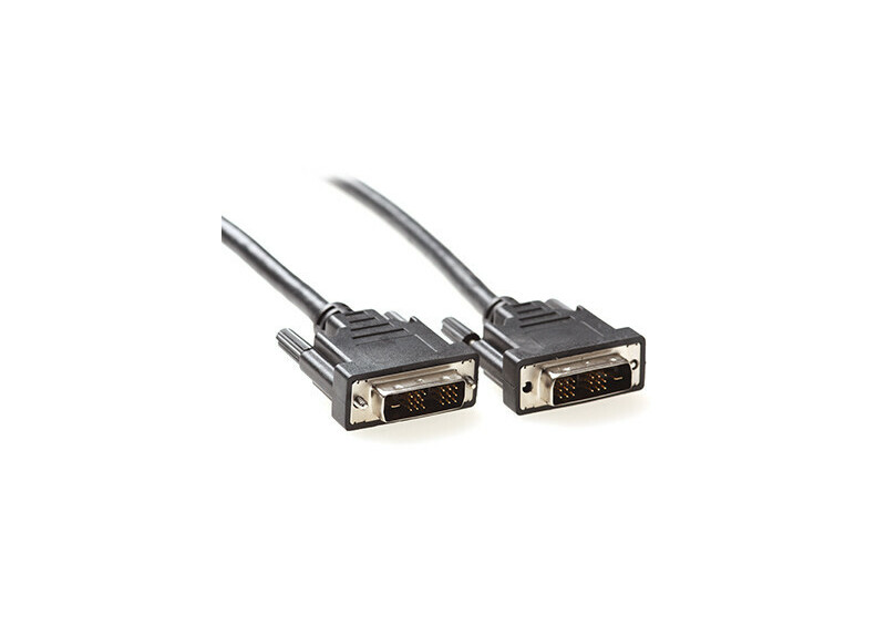 Ewent 2 meter, DVI-D single link aansluitkabel, 2x DVI-D single link male 18+1