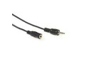 ACT 5 meter audio aansluitkabel 1x 3.5mm stereo jack male - 1x 3.5mm stereo jack female