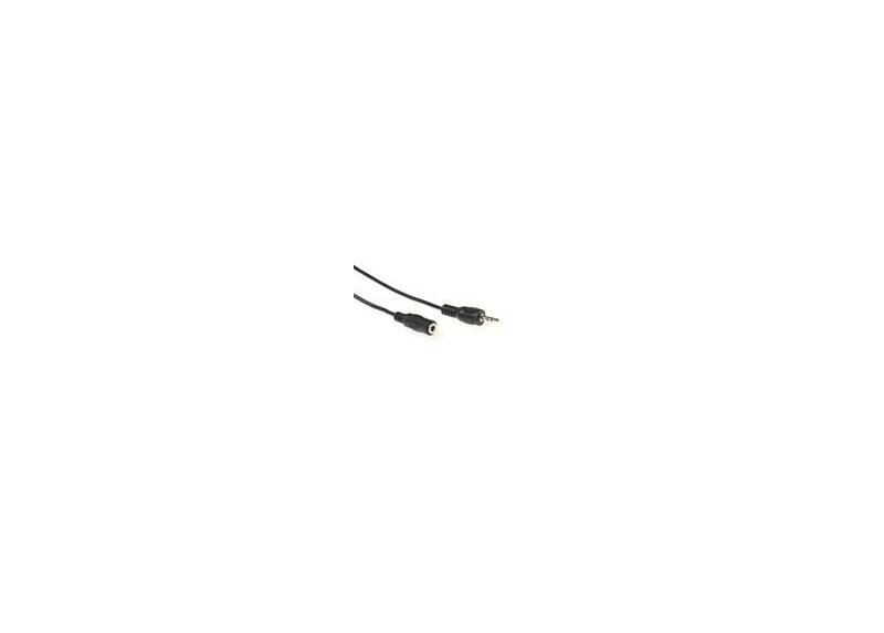 ACT 5 meter audio aansluitkabel 1x 3.5mm stereo jack male - 1x 3.5mm stereo jack female