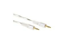 ACT 5 meter High quality audio aansluitkabel 1x 3.5mm stereo jack male - 1x 3.5mm stereo jack male