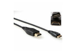 ACT 1 meter HDMI High Speed kabel v1.4 HDMI-A male - HDMI-C male