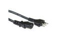 ACT Netsnoer Italiaanse connector - C13 zwart 2,5 m