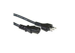 ACT Netsnoer Italiaanse connector - C13 zwart 2,5 m