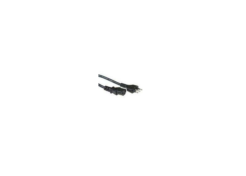 ACT Netsnoer Italiaanse connector - C13 zwart 2,5 m