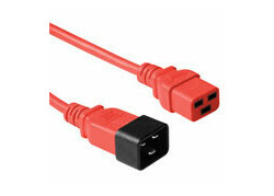 ACT Netsnoer C19 - C20 rood 0,6 m