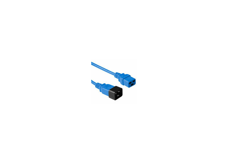 ACT Netsnoer C19 - C20 blauw 0,6 m