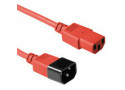 ACT Netsnoer C13 - C14 rood 0,6 m