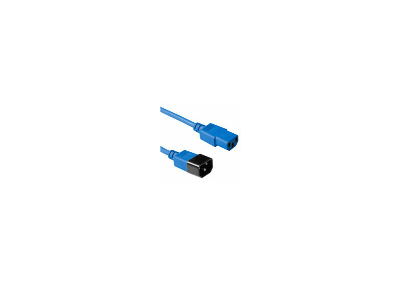 ACT Netsnoer C13 - C14 blauw 0,6 m