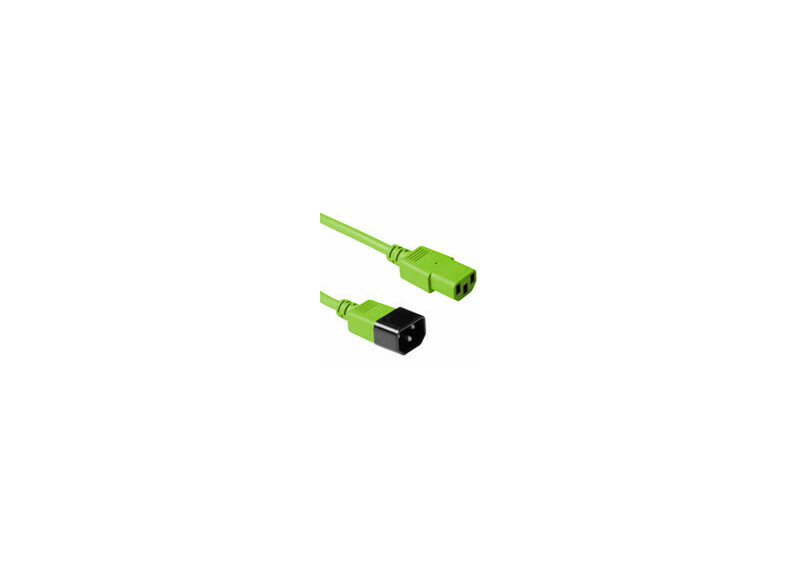 ACT Netsnoer C13 - C14 groen 1,2 m