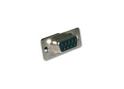 9 polige D-sub connector female voor krimpcontacten