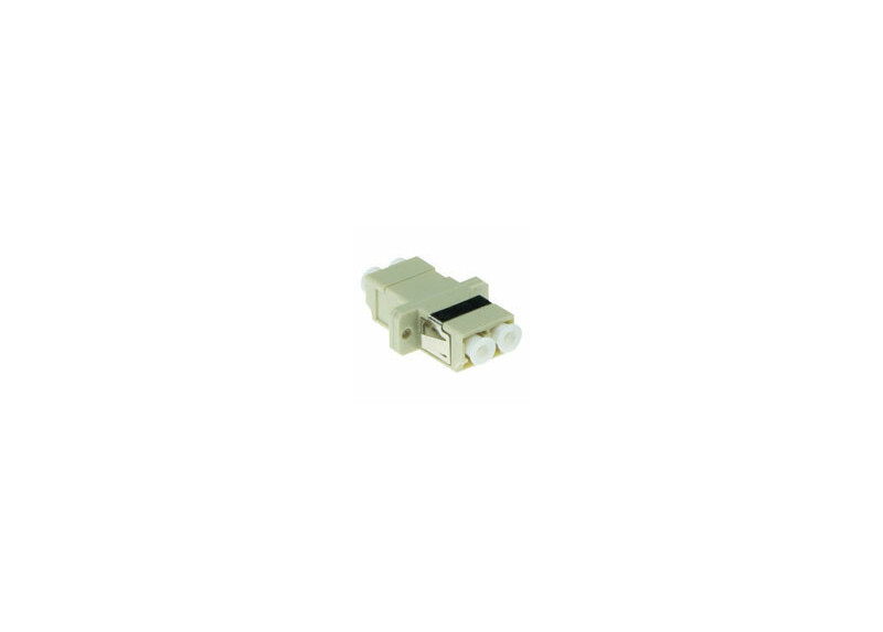 ACT Fiber optic LC-LC duplex adapter multimode OM1/OM2 flens